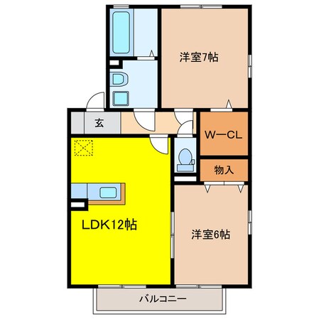 セジュール直江の物件間取画像